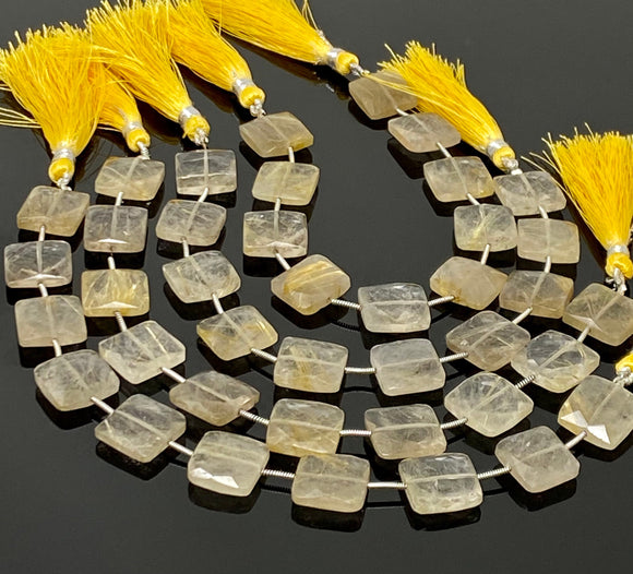 Golden Rutile Beads, Gemstone Beads, Jewelry Supplies for Jewelry Making, Wholesale Beads, Bulk Beads, 14mm- 15mm, 7.75” Strand