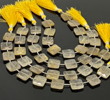 Golden Rutile Beads, Gemstone Beads, Jewelry Supplies for Jewelry Making, Wholesale Beads, Bulk Beads, 14mm- 15mm, 7.75” Strand