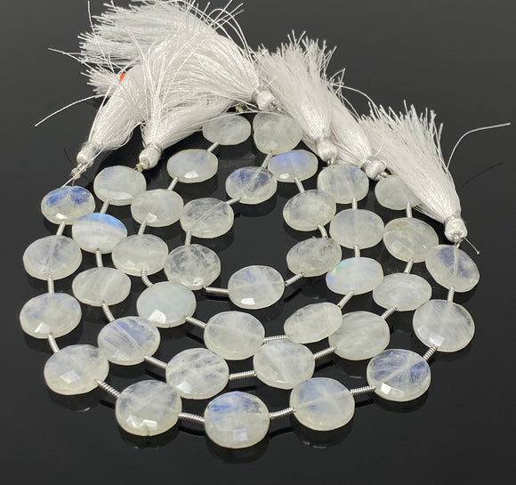 Rainbow Moonstone Beads, Moonstone Briolette Beads, Gemstone Beads, Bulk Wholesale Beads, 14.5mm, 8” Strand