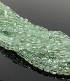 Natural Green Amethyst Gemstone Beads, Prasiolite Beads, 3D Cube Box Beads, Bulk Wholesale Beads, Spiritual Healing Beads, 6mm-7mm 9" Strand