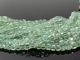 Natural Green Amethyst Gemstone Beads, Prasiolite Beads, 3D Cube Box Beads, Bulk Wholesale Beads, Spiritual Healing Beads, 6mm-7mm 9" Strand