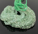 Natural Green Amethyst Gemstone Beads, Prasiolite Beads, 3D Cube Box Beads, Bulk Wholesale Beads, Spiritual Healing Beads, 6mm-7mm 9" Strand