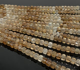 Rare Natural Brown Topaz Beads, Gemstone Beads, Imperial Topaz Beads, Jewelry Supplies, Bulk Wholesale Beads, 8" Strand