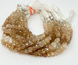 Rare Natural Brown Topaz Beads, Gemstone Beads, Imperial Topaz Beads, Jewelry Supplies, Bulk Wholesale Beads, 8" Strand