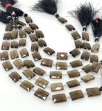 Natural Smoky Quartz Gemstone Beads, Jewelry Supplies, Wholesale Bulk Gemstone Beads, 13.5x9mm - 14x10mm