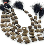 Natural Smoky Quartz Gemstone Beads, Jewelry Supplies, Wholesale Bulk Gemstone Beads, 13.5x9mm - 14x10mm