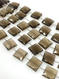 Natural Smoky Quartz Gemstone Beads, Jewelry Supplies, Wholesale Bulk Gemstone Beads, 13.5mm - 14mm