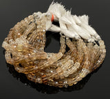 Rare Natural Brown Topaz Beads, Gemstone Beads, Imperial Topaz Beads, Jewelry Supplies, Bulk Wholesale Beads, 8" Strand