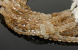 Rare Natural Brown Topaz Beads, Gemstone Beads, Imperial Topaz Beads, Jewelry Supplies, Bulk Wholesale Beads, 8" Strand