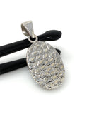 Natural Larimar Gemstone Pendant, Bohemian Jewelry, Sterling Silver Pendant, Gifts for Her, 1.50” x 0.75”