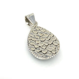 Larimar Pendant, Gemstone Pendant, Bohemian Jewelry, Sterling Silver Pendant, Natural Gemstone Pendant, 1.45” x 0.75”