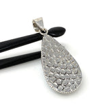 Larimar Pendant, Gemstone Pendant, Bohemian Jewelry, Sterling Silver Pendant, Natural Gemstone Pendant, 1.85” x 0.80”