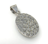 Natural Larimar Gemstone Pendant, Bohemian Jewelry, Sterling Silver Pendant, Gifts for Her, 1.35” x 0.70”