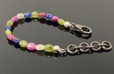 Genuine Multi Sapphire Gemstone Bracelet, Pave Diamond Adjustable Bracelet, Sapphire Jewelry, Gifts for Her