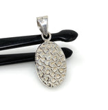 Natural Larimar Gemstone Pendant, Bohemian Jewelry, Sterling Silver Pendant, Gifts for Her, 1.45” x 0.65”