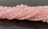 Rose Quartz Gemston Beads, Jewelry Supplies for Jewelry Making, Wholesale Bulk Beads, Spiritual Crystal Beads, Chakra Energy Healing Beads
