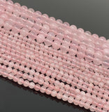 Rose Quartz Gemston Beads, Jewelry Supplies for Jewelry Making, Wholesale Bulk Beads, Spiritual Crystal Beads, Chakra Energy Healing Beads