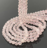 6.5mm Rose Quartz Gemstone Beads, Jewelry Supplies for Jewelry Making, Wholesale Bulk Beads, AAA Quality, 15” Strand