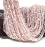 4mm Pink Morganite Beads, Gemstone Beads, Jewelry Supplies, Wholesale Beads, Natural Morganite, AAA Quality, 13”Strand