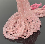 Rose Quartz Gemston Beads, Jewelry Supplies for Jewelry Making, Wholesale Bulk Beads, Spiritual Crystal Beads, Chakra Energy Healing Beads