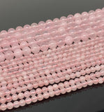 Rose Quartz Gemston Beads, Jewelry Supplies for Jewelry Making, Wholesale Bulk Beads, Spiritual Crystal Beads, Chakra Energy Healing Beads