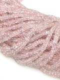 4mm Pink Morganite Beads, Gemstone Beads, Jewelry Supplies, Wholesale Beads, Natural Morganite, AAA Quality, 13”Strand