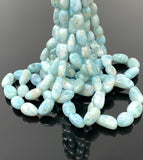 Larimar Gemstone Beads, Spiritual Healing Crystal Larimar Beads AAA Quality, Throat Chakra, December Birthstone JewelrySupplies, 8mm-11mm