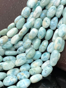 Larimar Gemstone Beads, Spiritual Healing Crystal Larimar Beads AAA Quality, Throat Chakra, December Birthstone JewelrySupplies, 8mm-11mm