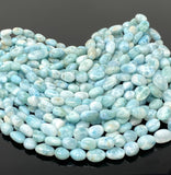 Larimar Gemstone Beads, Spiritual Healing Crystal Larimar Beads AAA Quality, Throat Chakra, December Birthstone Jewelry Supplies, 8mm-11mm