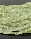 16" Prehnite Heishi Gemstone Beads, Natural Prehnite Disc Bulk Beads, Wholesale Jewelry Supplies for DIY Jewelry Making