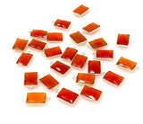 5 Pcs / 10Pcs Natural Carnelian Gemstone Charms, Silver Plated Charms , Wholesale Jewelry Findings, Jewelry Supplies