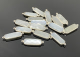 White Moonstone Connectors for making Spiritual Jewelry associated with Intuition , Balance and  Energy
