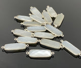 8 Pieces Set of White Moonstone Gemstone Connectors for DIY Jewelry.
Fast USA Shipping