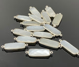 8 Pieces Set of White Moonstone Gemstone Connectors for DIY Jewelry.
Fast USA Shipping