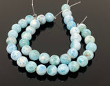Larimar Beads, Gemstone Beads, Genuine Dominican Republic Larimar Beads - AAA Quality Atlantis Stone, Caribbean Stone Beads, 7” Strand