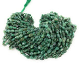16" Natural Emerald Gemstone Beads, Smooth Emerald Oval Beads for Jewelry Making, May Birthstone Jewelry Supplies