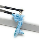 14g Larimar Dolphin Pendant, Larimar Pendant, Bohemian Jewelry, Dominican Republic Larimar Pendant