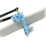 14g Larimar Dolphin Pendant, Larimar Pendant, Bohemian Jewelry, Dominican Republic Larimar Pendant