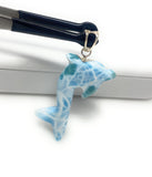14g Larimar Dolphin Pendant, Larimar Pendant, Bohemian Jewelry, Dominican Republic Larimar Pendant