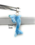 14g Larimar Dolphin Pendant, Larimar Pendant, Bohemian Jewelry, Dominican Republic Larimar Pendant