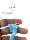 12g Larimar Dolphin Pendant, Larimar Pendant, Bohemian Jewelry, Dominican Republic Larimar Pendant