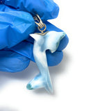 8g Larimar Dolphin Pendant, Larimar Pendant, Bohemian Jewelry, Dominican Republic Larimar Pendant