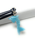 10g Larimar Dolphin Pendant, Larimar Pendant, Bohemian Jewelry, Dominican Republic Larimar Pendant