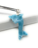 14g Larimar Dolphin Pendant, Larimar Pendant, Bohemian Jewelry, Dominican Republic Larimar Pendant