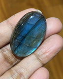 Labradorite Cabochon, Natural Gemstone Cabochon, Labradorite , Wire Wrapping Jewelry Supplies, Jewelry Making, 35.5mmx 22.30mm