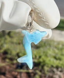 Larimar Dolphin Pendant, Caribbean Larimar Pendant, Atlantis Stone Bohemian Jewelry, Dominican Republic Larimar Pendant