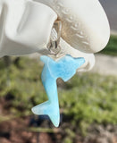 Larimar Dolphin Pendant, Caribbean Larimar Pendant, Atlantis Stone Bohemian Jewelry, Dominican Republic Larimar Pendant