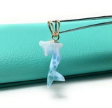 Larimar Dolphin Pendant, Caribbean Larimar Pendant, Atlantis Stone Bohemian Jewelry, Dominican Republic Larimar Pendant