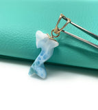 Larimar Dolphin Pendant, Caribbean Larimar Pendant, Atlantis Stone Bohemian Jewelry, Dominican Republic Larimar Pendant
