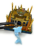 Larimar Dolphin Pendant, Caribbean Larimar Pendant, Atlantis Stone Bohemian Jewelry, Dominican Republic Larimar Pendant